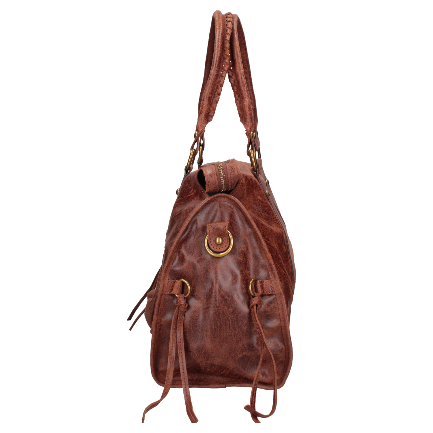 Borsa a spalla da donna - Modello Elara - Vera pelle - 41.0 x 28.0 x 13.0 cm