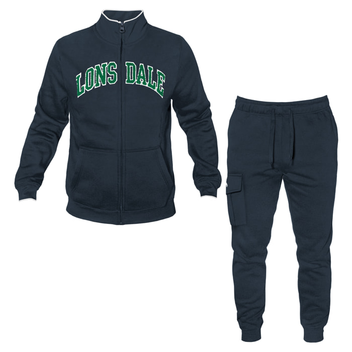 Tuta Uomo LONSDALE Cotone Felpato Zip