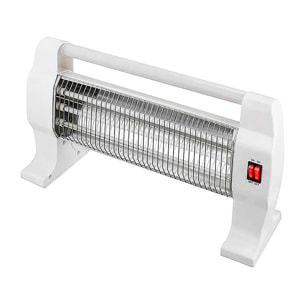 Stufa a quarzo orizzontale con 3 barre. 800W di potenza.