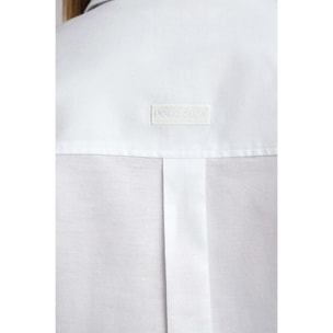 Camisa blanca de corte relajado con logo Polo Club