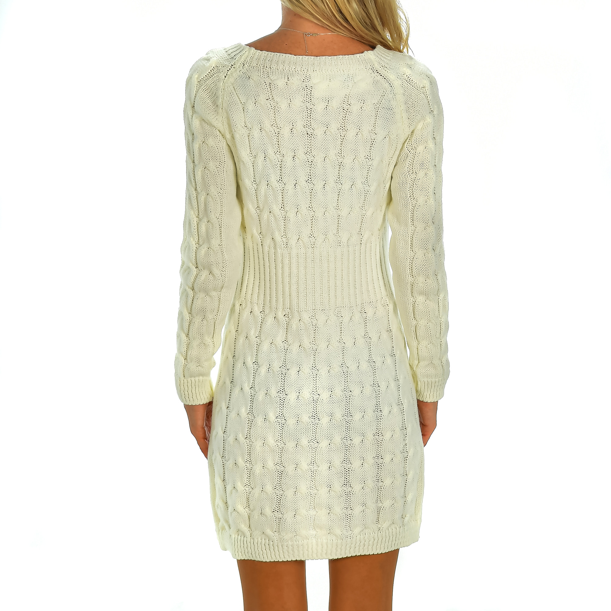 Abito in maglia taglia unica. Fatto in Italia.