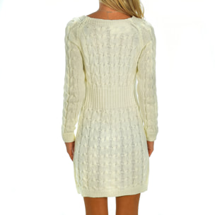 Abito in maglia taglia unica. Fatto in Italia.