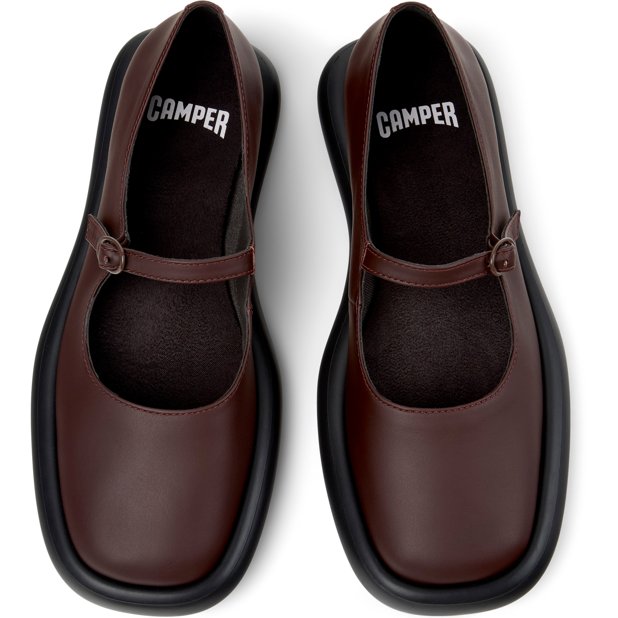 Bailarinas - CAMPER Onda - Burdeos - Cuero liso