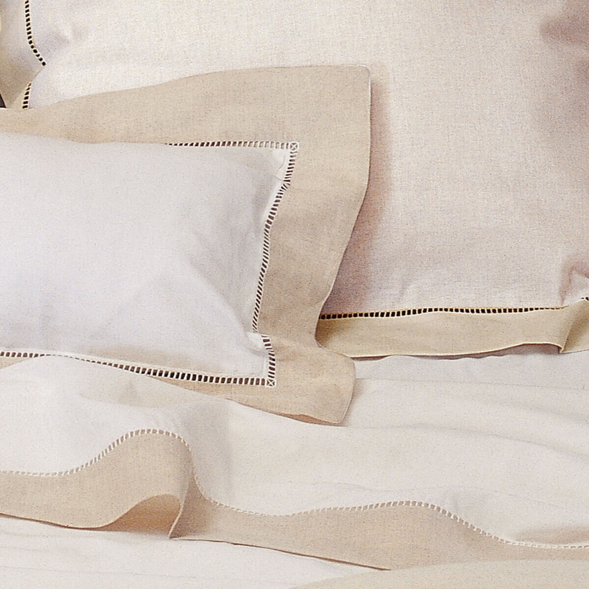 Housse de couette bicolore en lin métis, Made in France, PARIS , Naturel