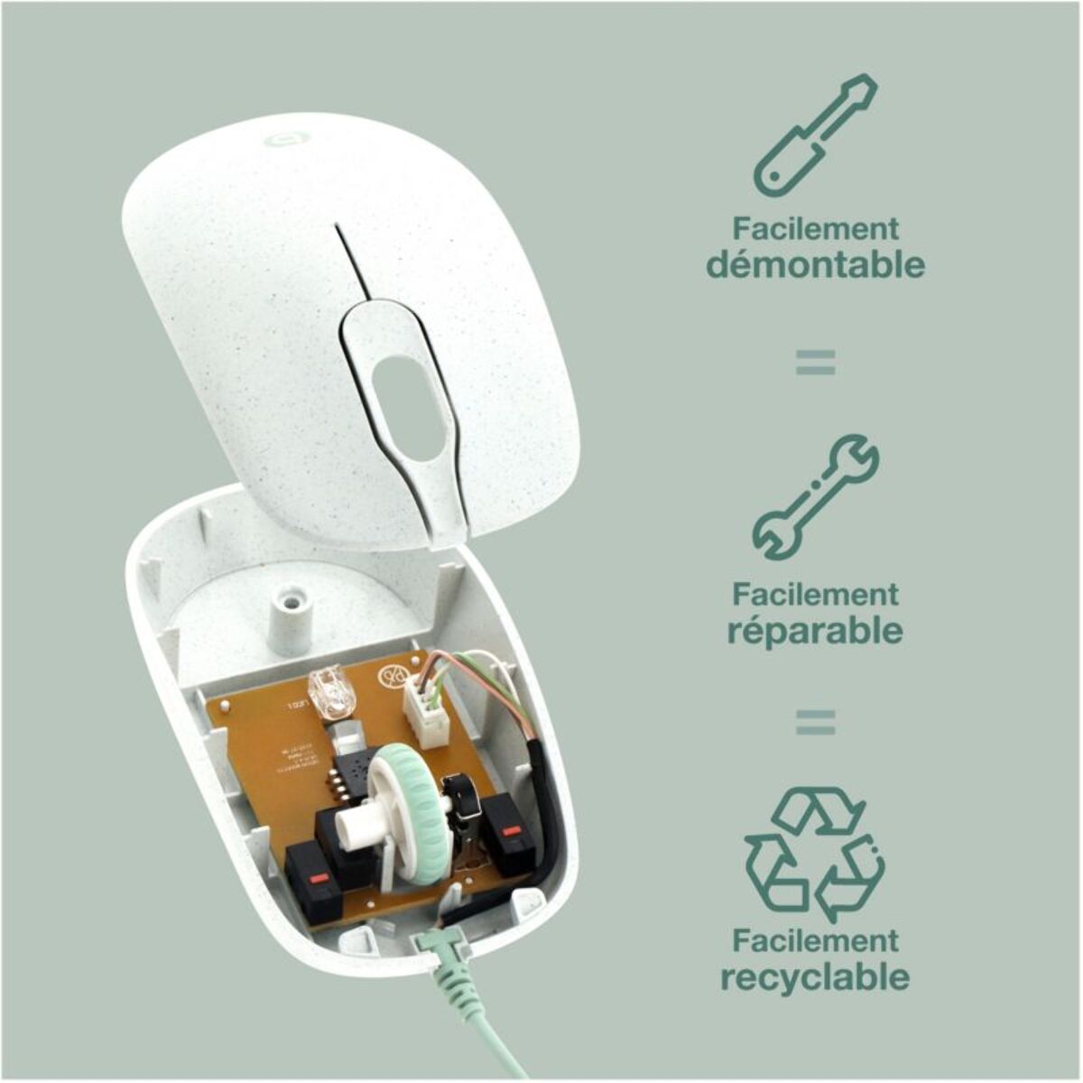 Souris filaire ESSENTIELB EB-F-ECO éco-conçue