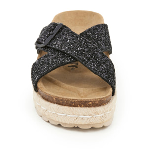 SANDALO CON ZEPPA BILLOWY NERO