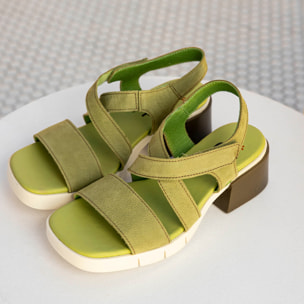 Sandalias con tacón 2062 NOBUCK DARK ORANGE / VARSOVIA color Dark orange