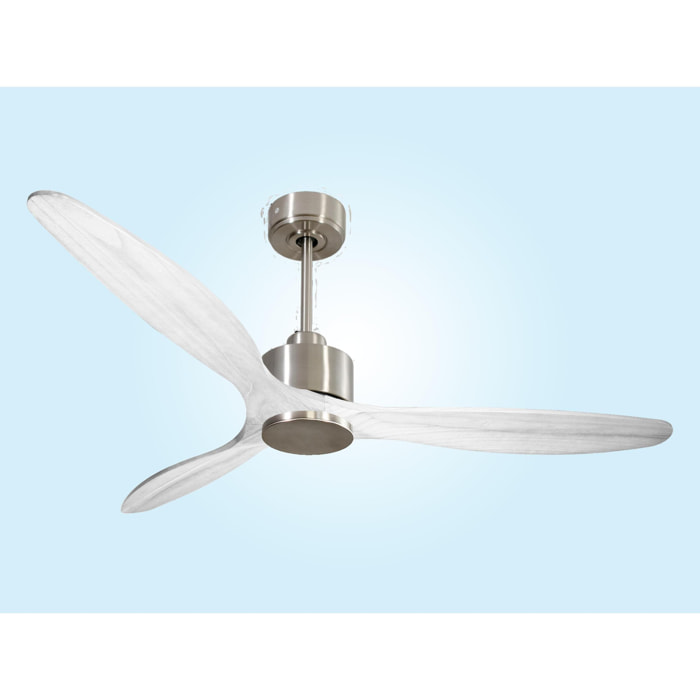 Ventilador de techo Reversible Termostato Wifi Motor DC Techos Inclinados Mando a Distancia Hypersilence Memoria SalD166C0364990 PURLINE