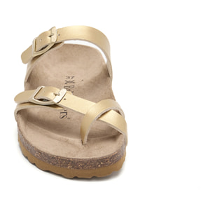 SANDALIA BABUNKERS DORADO