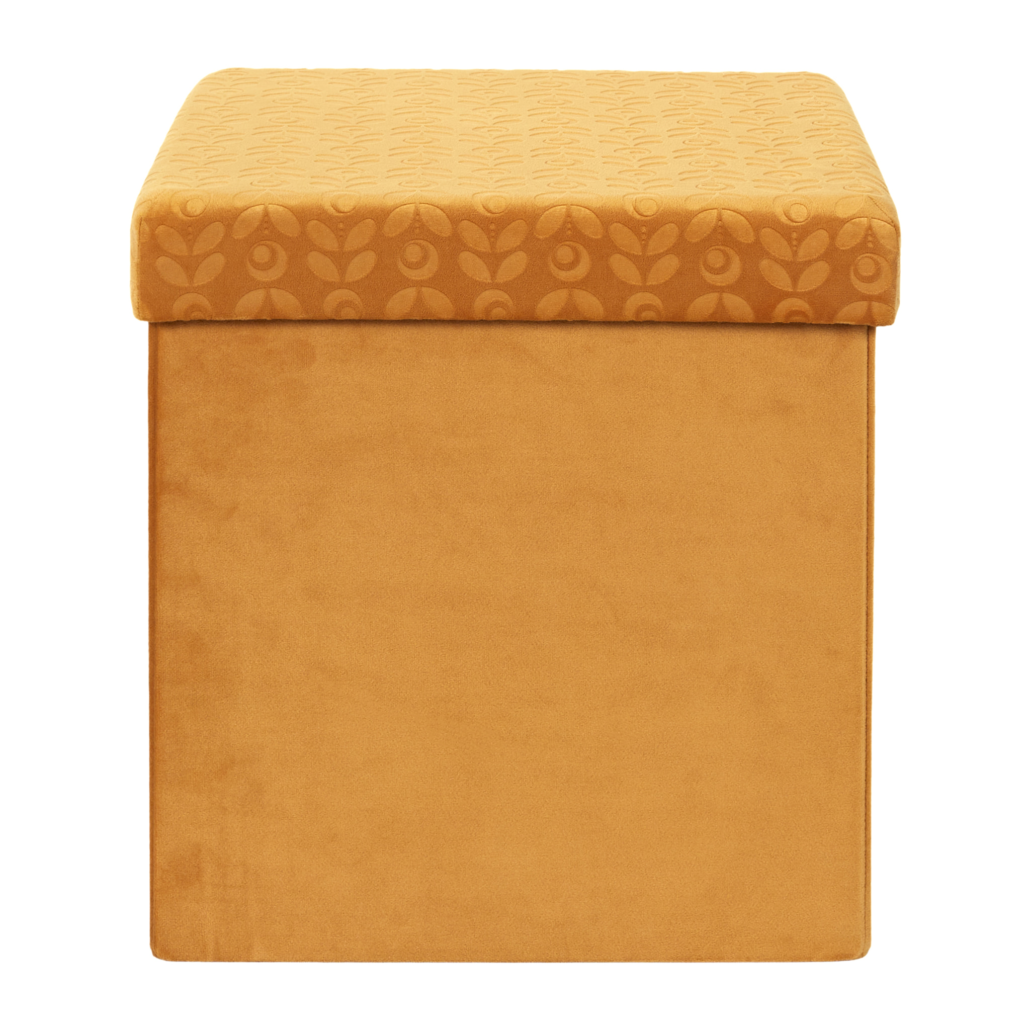 Coffre Pouf Pliable Retro Moutarde