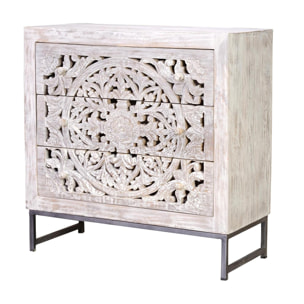 Cómoda - madera de mango - 81x80x35cm