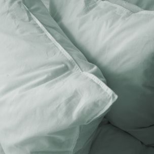 Housse de couette en percale de coton lavé, DOUCEUR LAVÉE