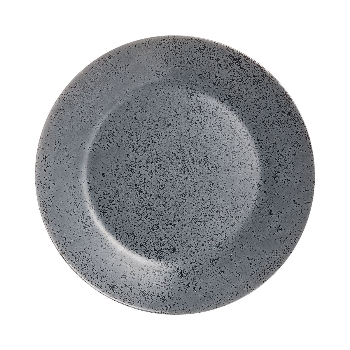 6 platos llanos negros 25 cm Slate - Luminarc