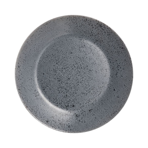 6 platos llanos negros 25 cm Slate - Luminarc