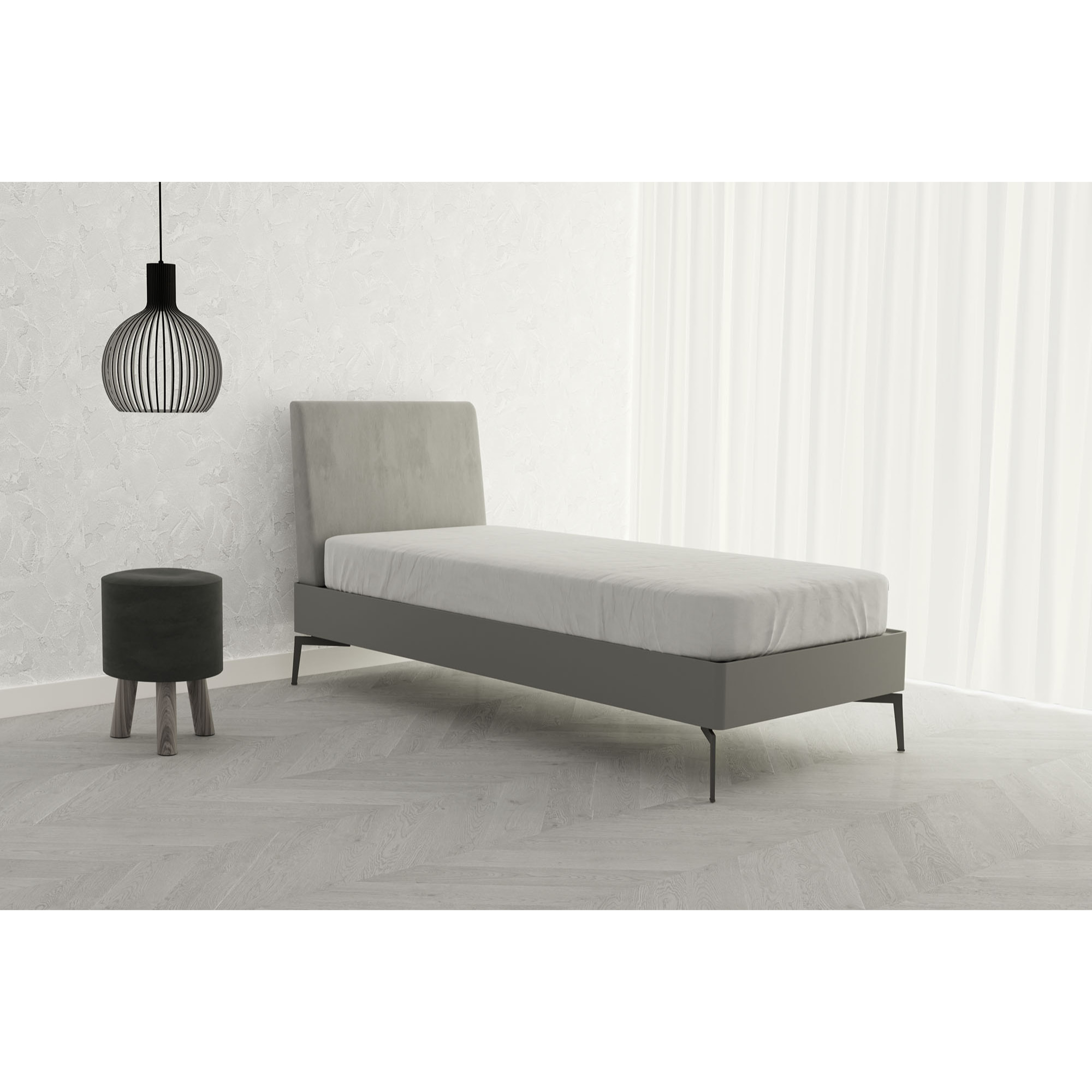 LENZUOLO SOTTO CON ANGOLI 35CM ELEGANT MICROFIBRA MADE IN ITALY - SINGOLO BIANCO