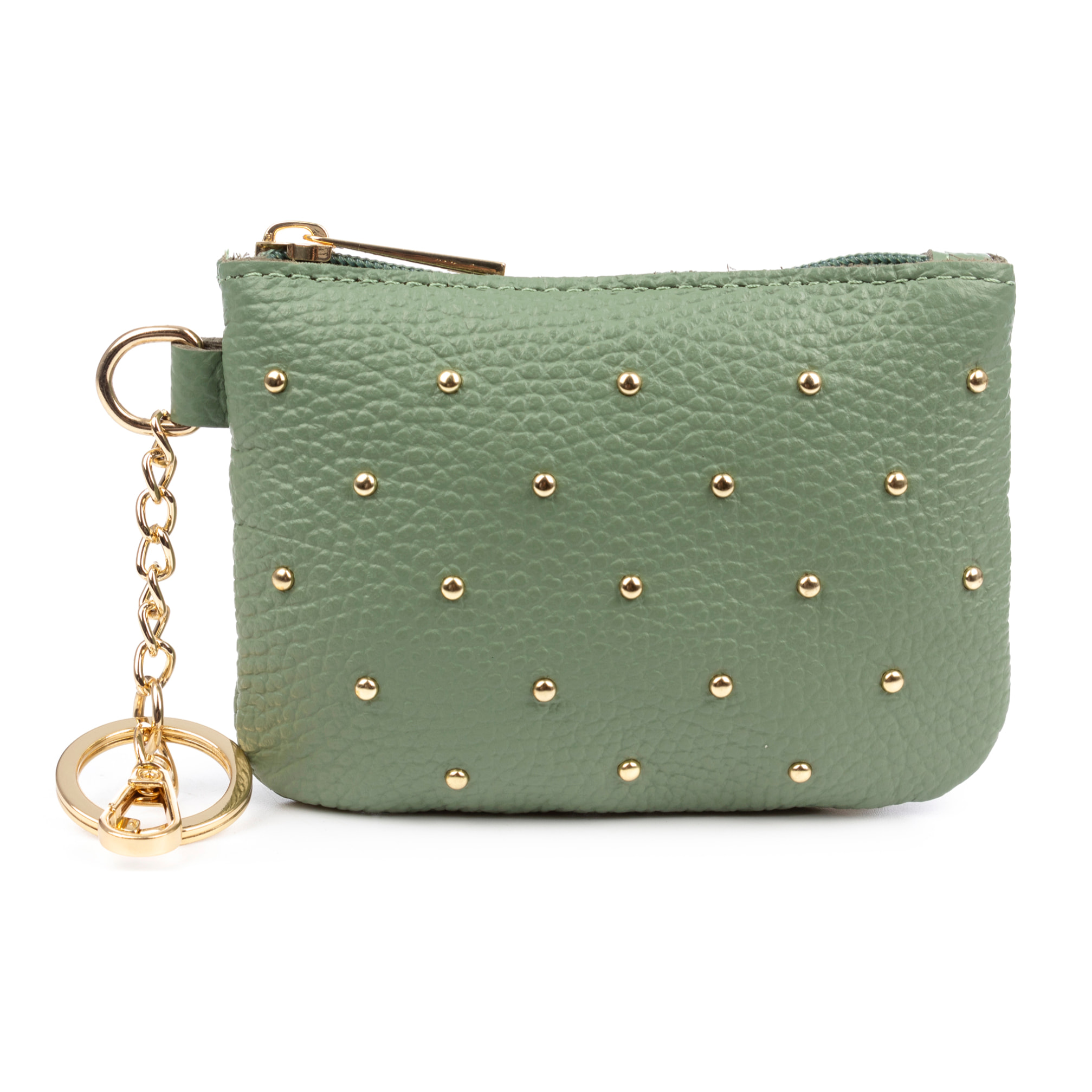 Bellosguardo Monedero Mujer. De piel auténtica acabado Dollaro con detalles metálicos.