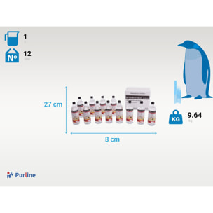 Combustible Etanol de origen natural aroma neutro. Caja 12 Botellas 1L LIQ-12B PURLINE