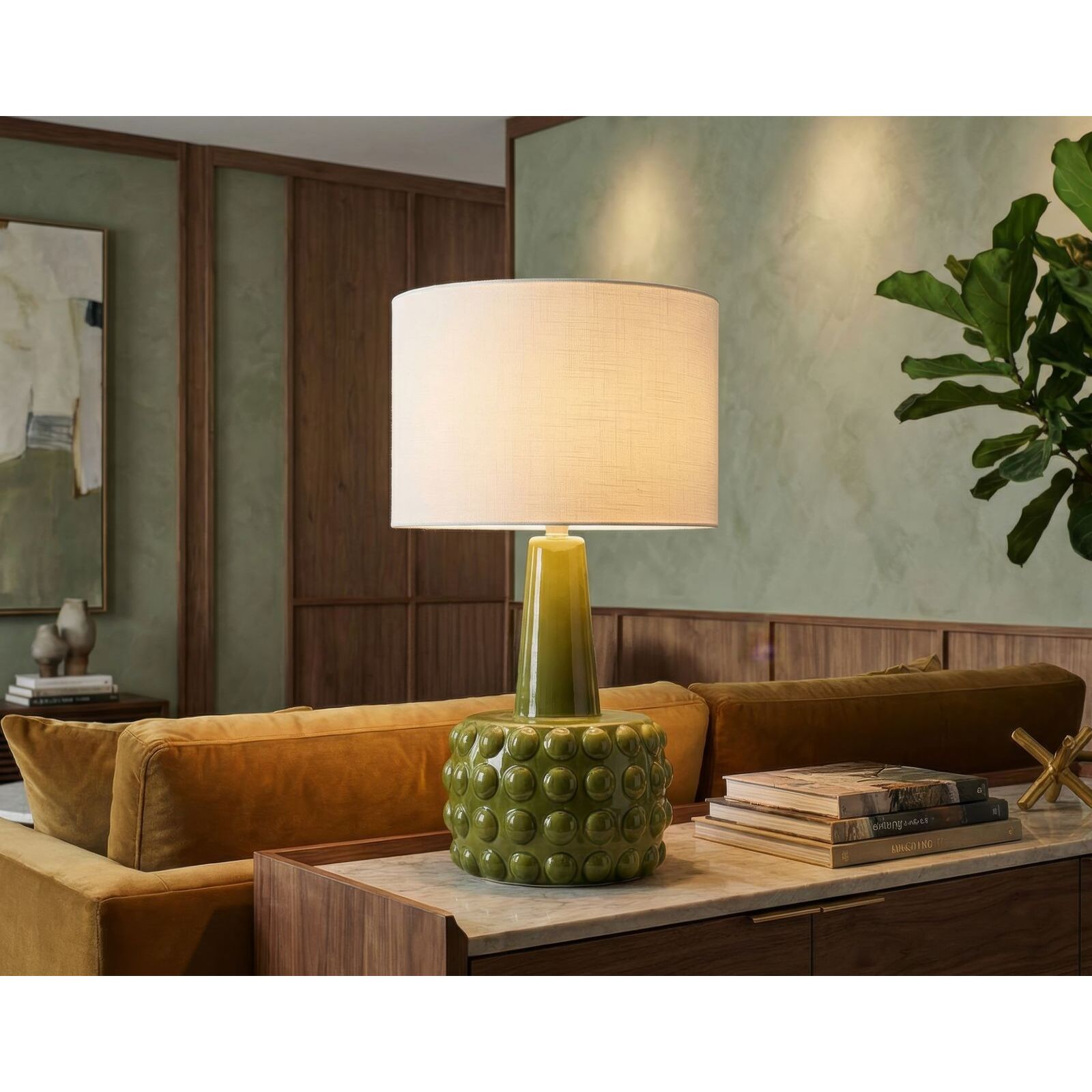 LAMPADA DA TAVOLO GRESS VERDE CM Ø 30X51,5
