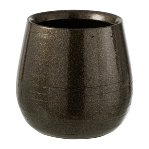 J-Line cache-pot Brillant - céramique - vert/or - medium  - Ø 20 cm