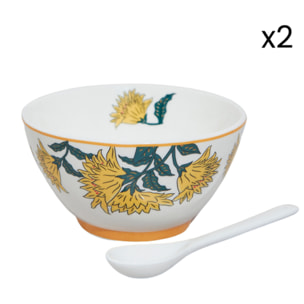Set 2 pezzi Alice con coppetta e cucchiaio
