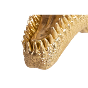 Aplique Pared T-rex Resina Dorada 26x14x26 Cm