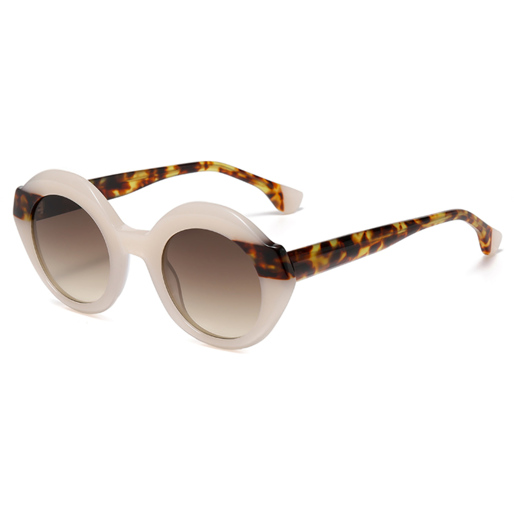 Occhiali da sole OCEAN NEW ERA 8 - montatura bianca trasparente con marrone sfumate