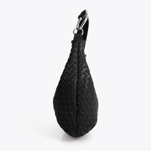 Borsa intrecciata a mezzaluna