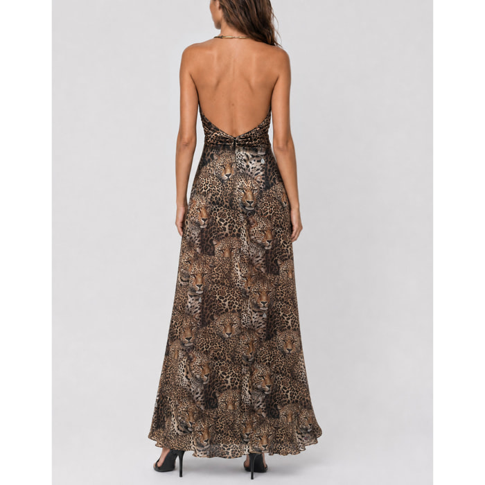 PHILIPP PLEIN Vestido largo LEOPARD