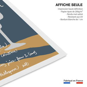 Affiche  pause margarita Affiche seule