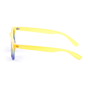 Gafas de sol PALO ALTO NEWPORT - Amarillo transparente arriba / Azul mate abajo y ahumada