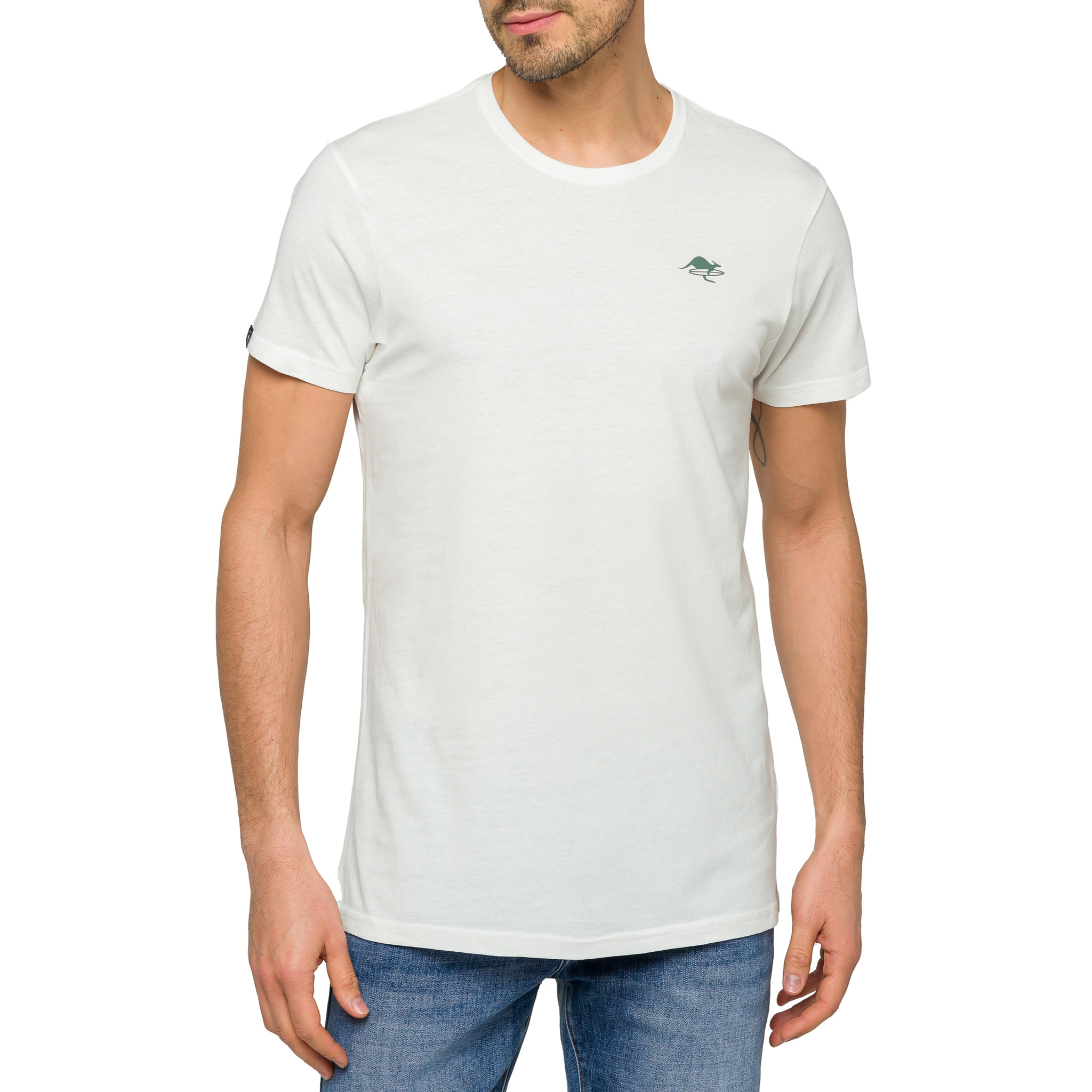 T-shirt in cotone 150 gr Hot Buttered Lizard Bianco
