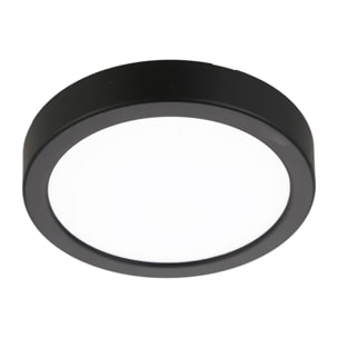 Forlight Downlight LED Superficie Redonda 170mm Negro - Iluminación Eficiente y Moderna para Hogar - Aluminio y Poliestireno Duradero - Diseño Elegante y Funcional
