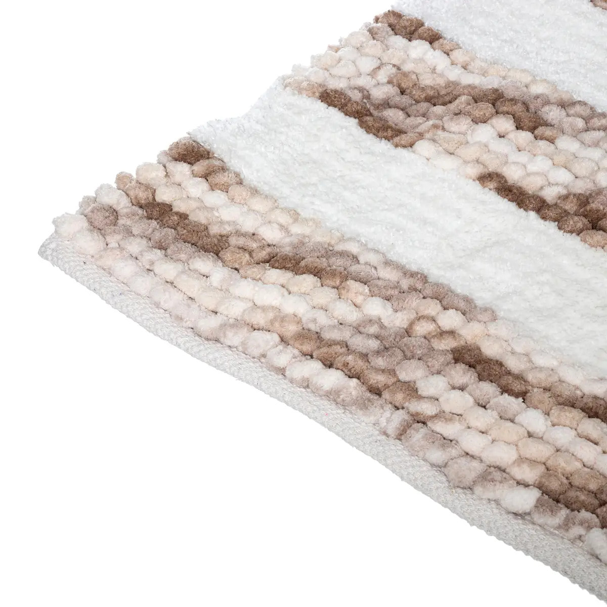 Tapis 50x75cm blanc taupe