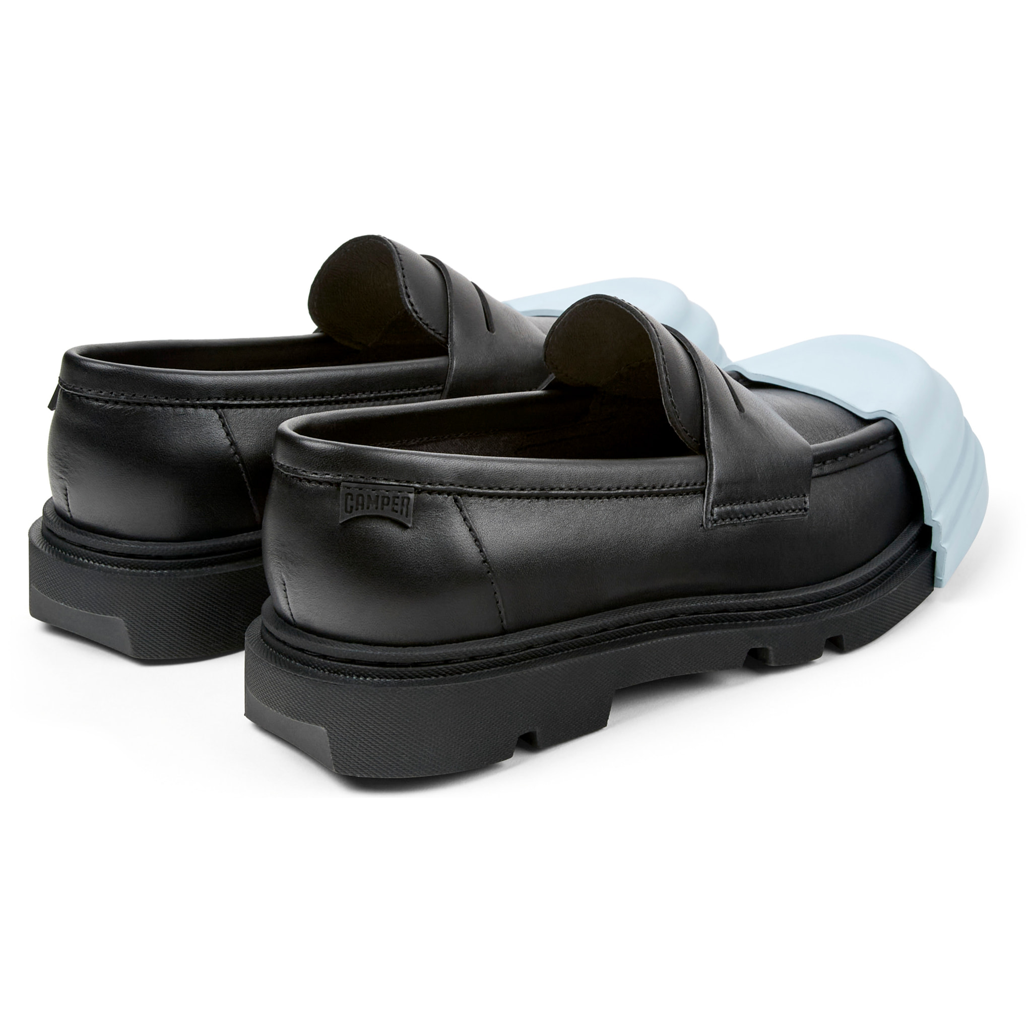 Zapatos de cordones - CAMPER Junction - Negro - Cuero liso