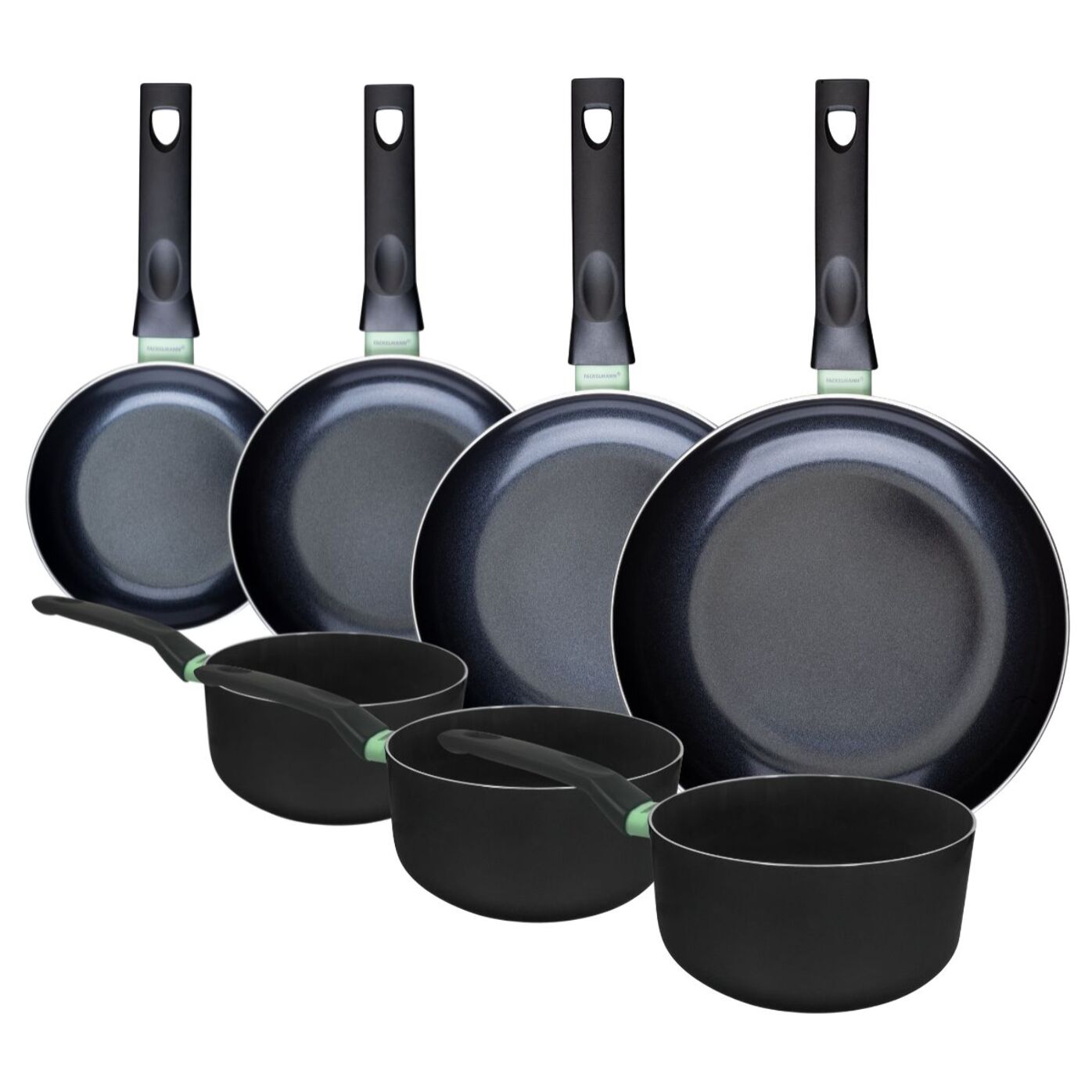 Ensemble de 4 poêles et 3 casseroles Fackelmann Brandao