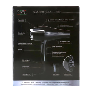 ESSICCATORE PROFESSIONALE CYCLONE PLUS 2400 W