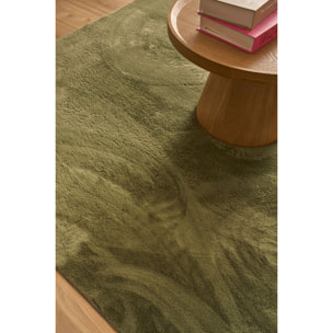NUBE - Tapis doux et moelleux à poils courts vert - NUB6000VER