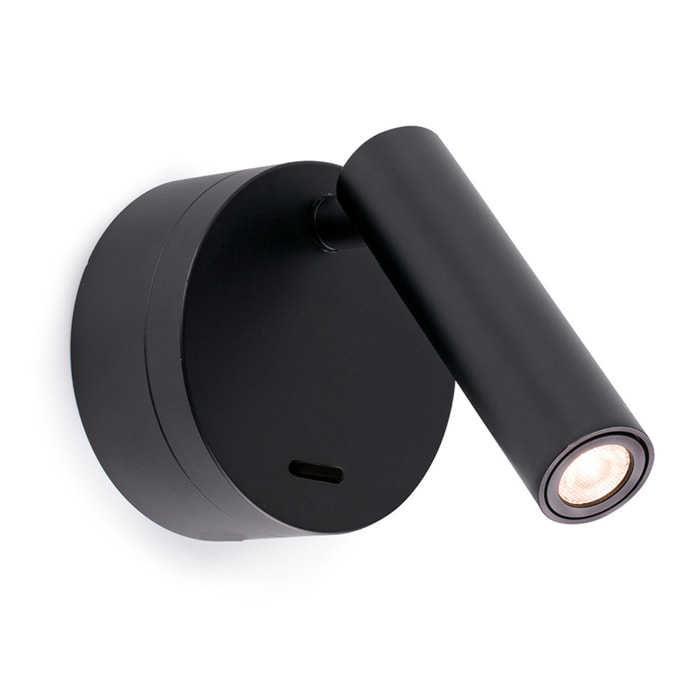 BOC Lampe applique lecteur noir