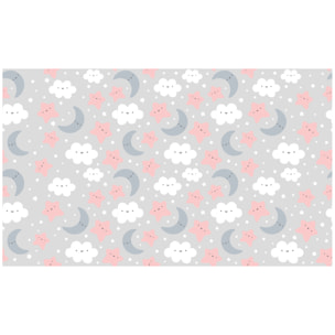 Rouleau revêtement adhésif vinyle au mètre - Sticker lavable Cuisine Meuble Armoire Porte - NUAGES ET CIEL ÉTOILÉ