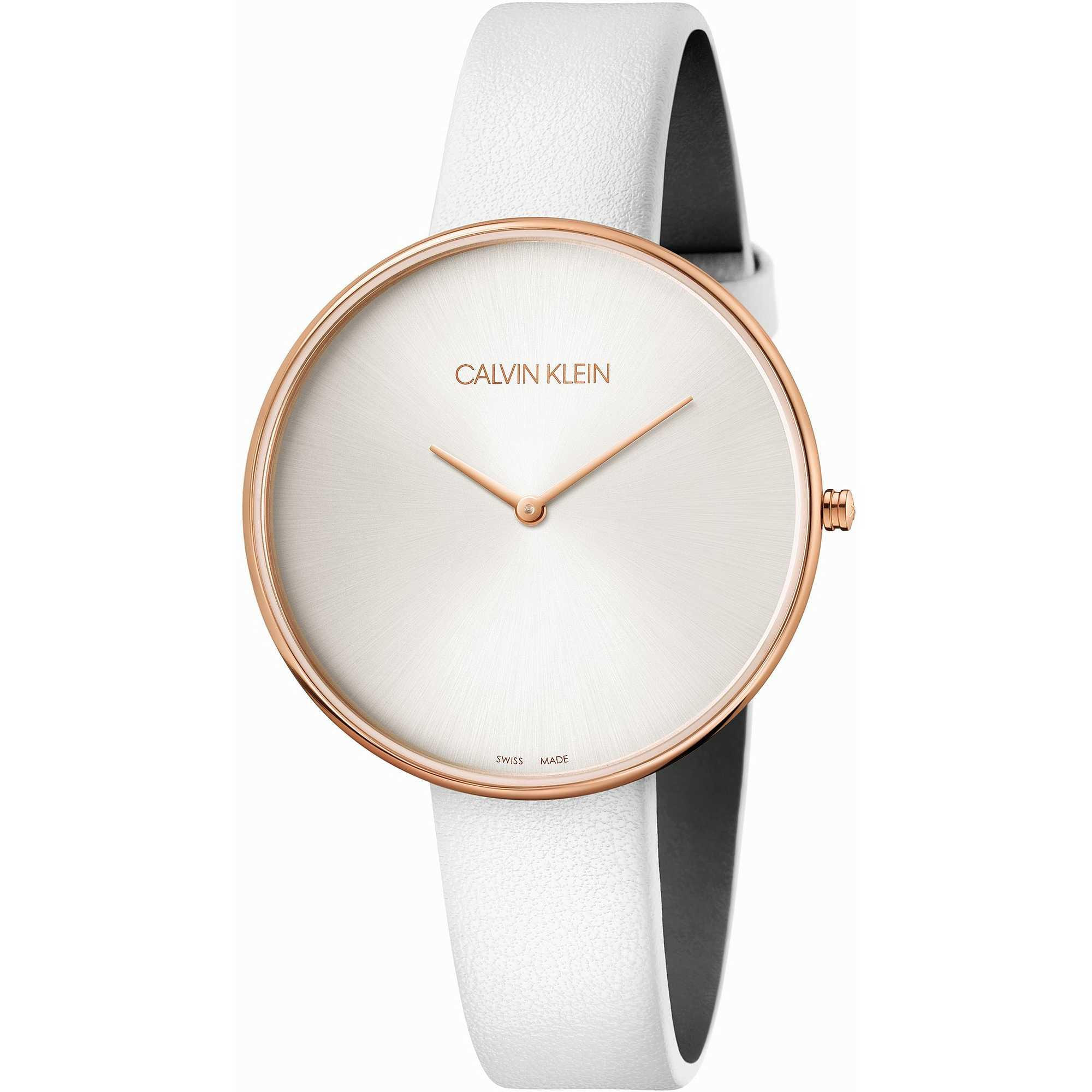 Orologio CALVIN KLEIN FULL MOON Pelle Bianco Rosè