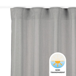 Cortina de cinta semi-transparente STONE XXL Plata