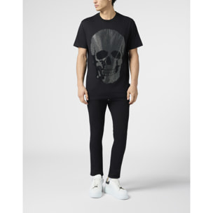 PHILIPP PLEIN Round Neck T-Shirt Skull Stones