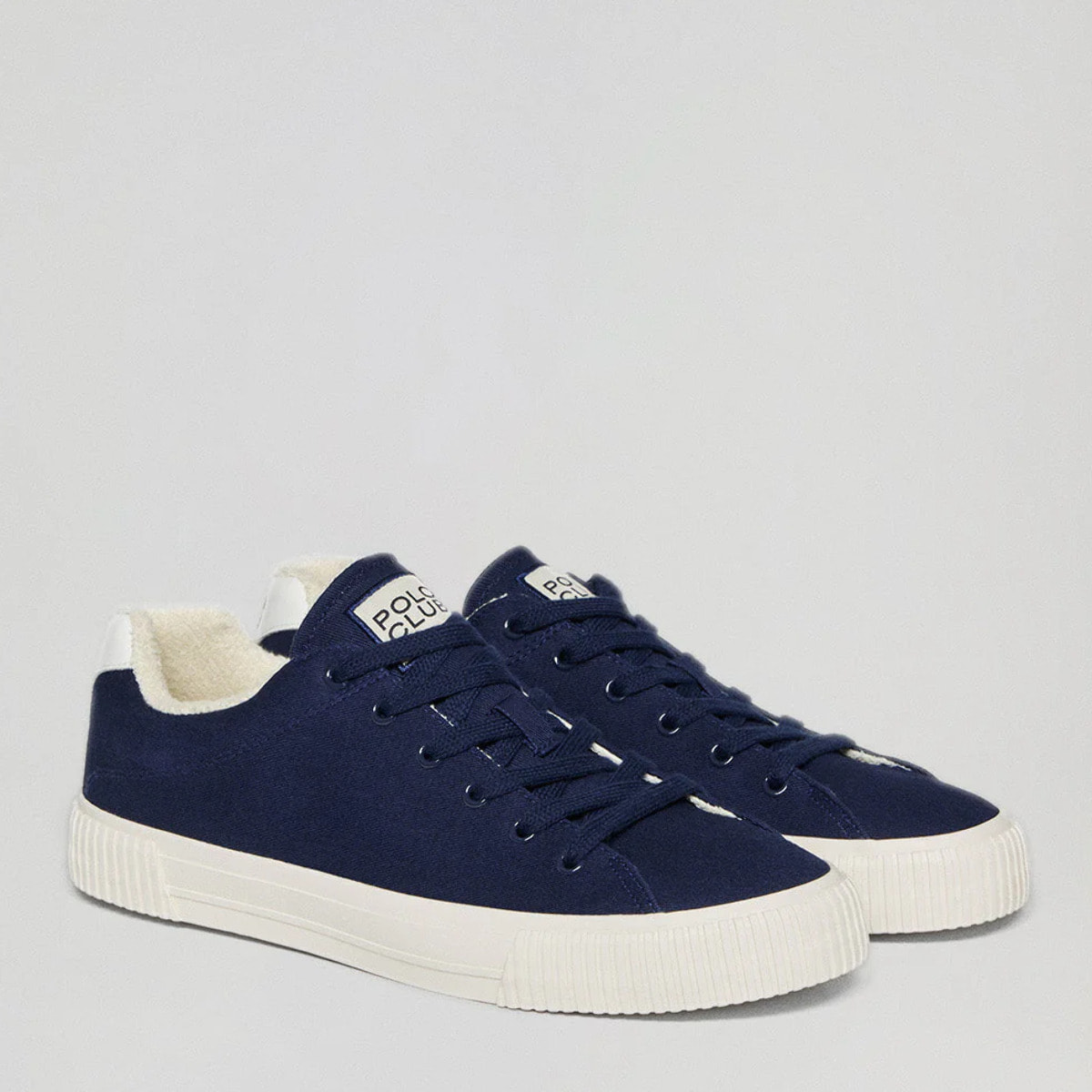 Sneaker Habana in tela blu marino da uomo con dettagli Polo Club