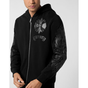 PHILIPP PLEIN Hoodie Sweatjacket CHROME