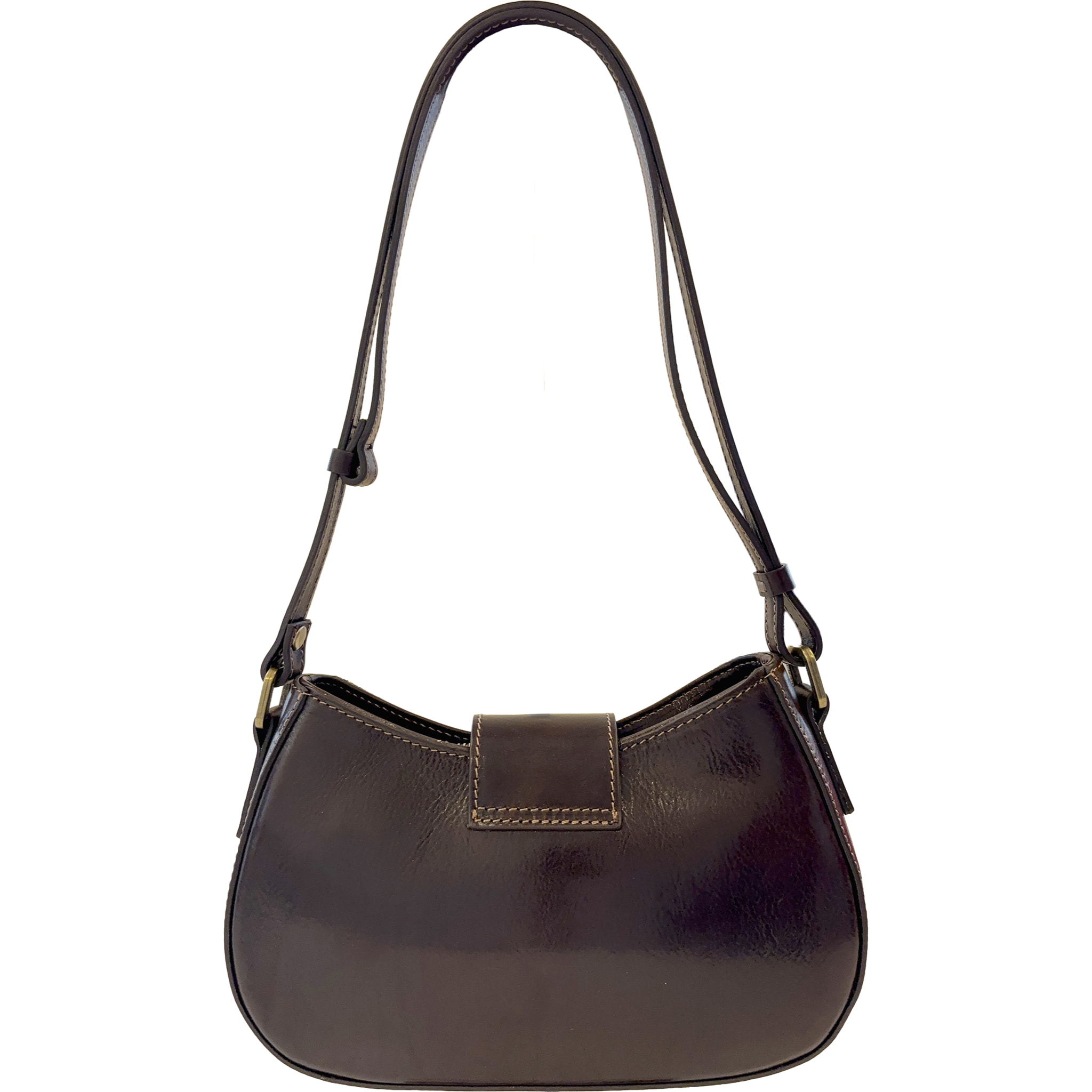 Borsa a Spalla Elegante Mezzaluna da Donna in Pelle