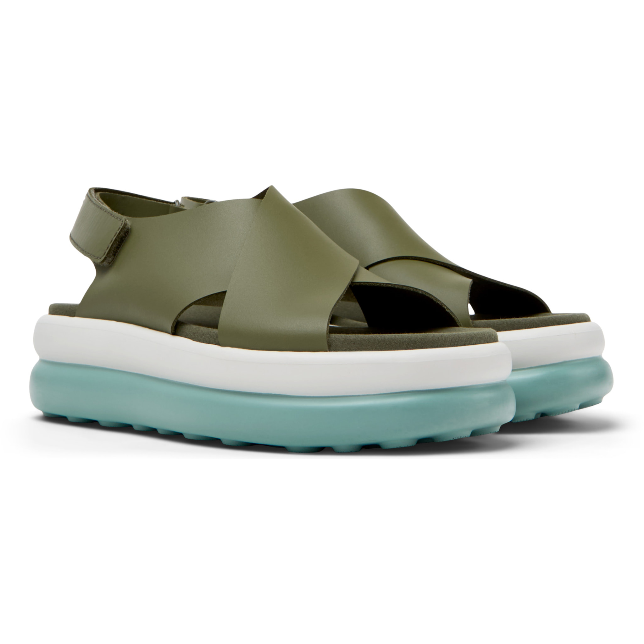 Sandali - CAMPER Pelotas Flota Up - Verde - Pelle liscia