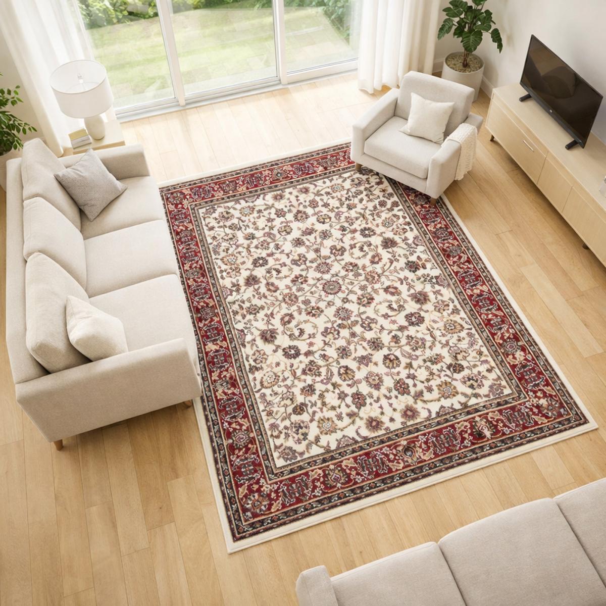 Tapis oriental tissé motif ancestral SILO
