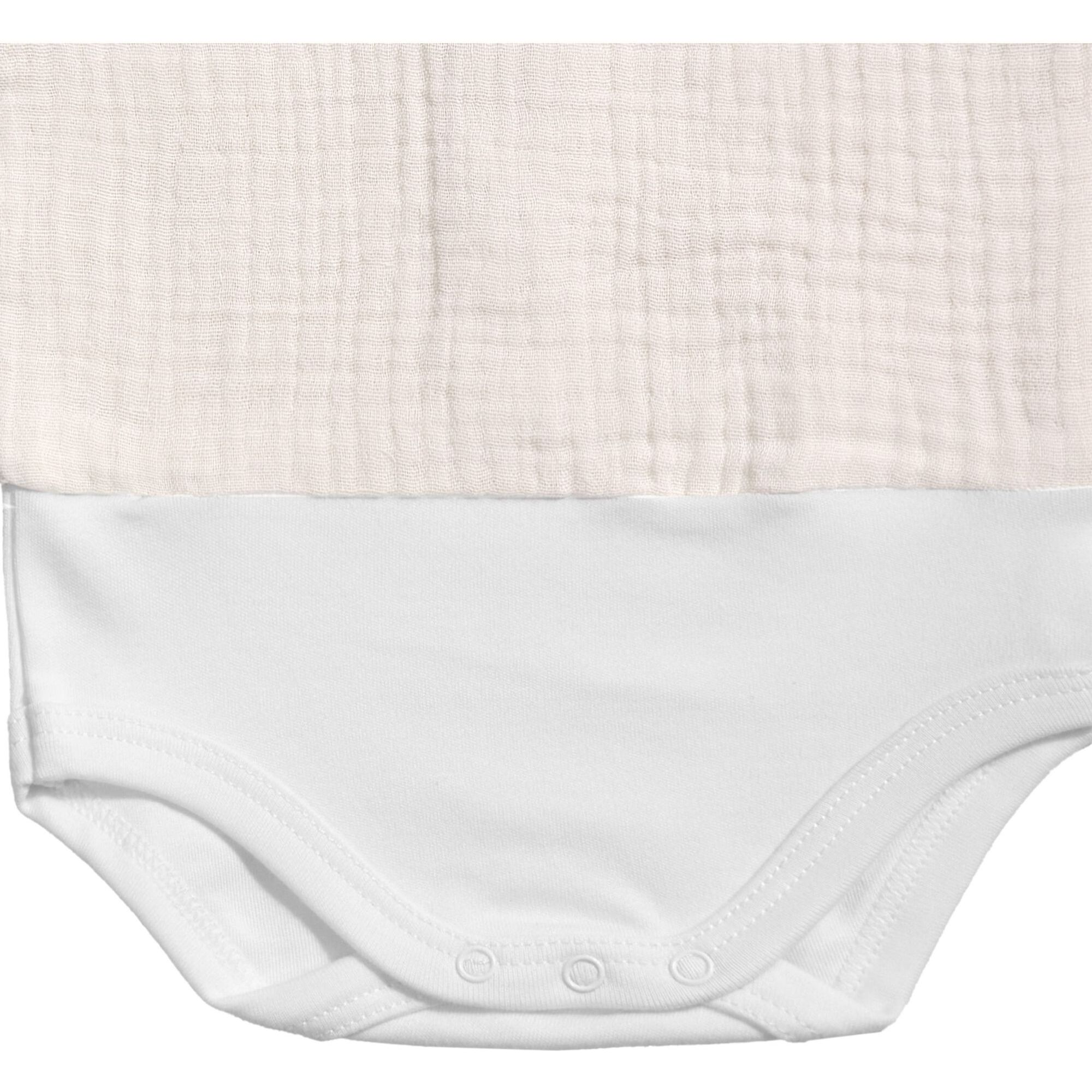 Body bebé sin mangas cuello bambula