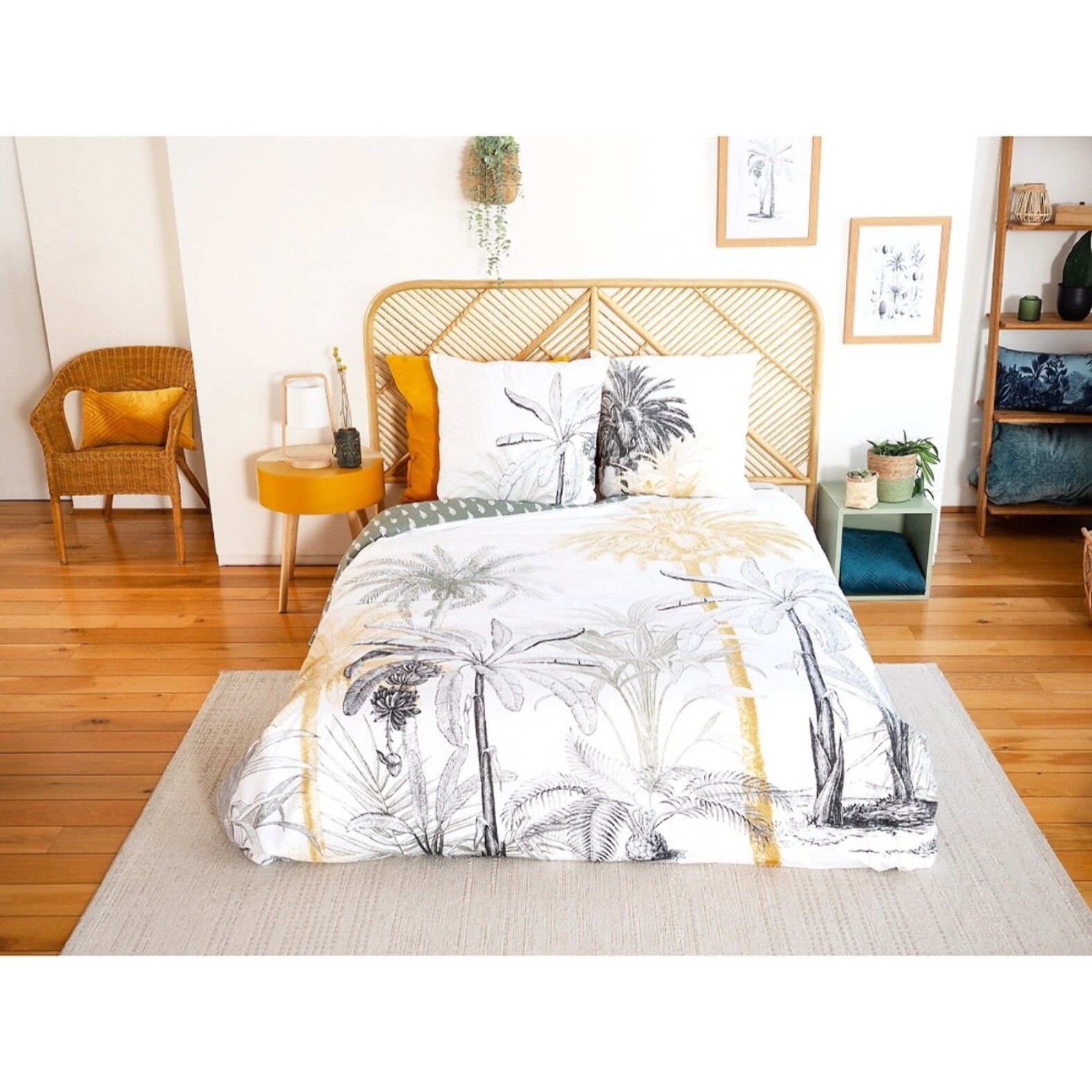 Parure housse de couette 3PCS en Coton BCI adouci 57 fils MIG - SOLI