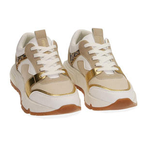 Sneakers bianco/oro